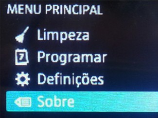 Ligue e abra o Menu