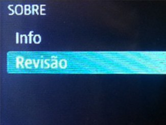 Escolha a opção “REVISÃO” 